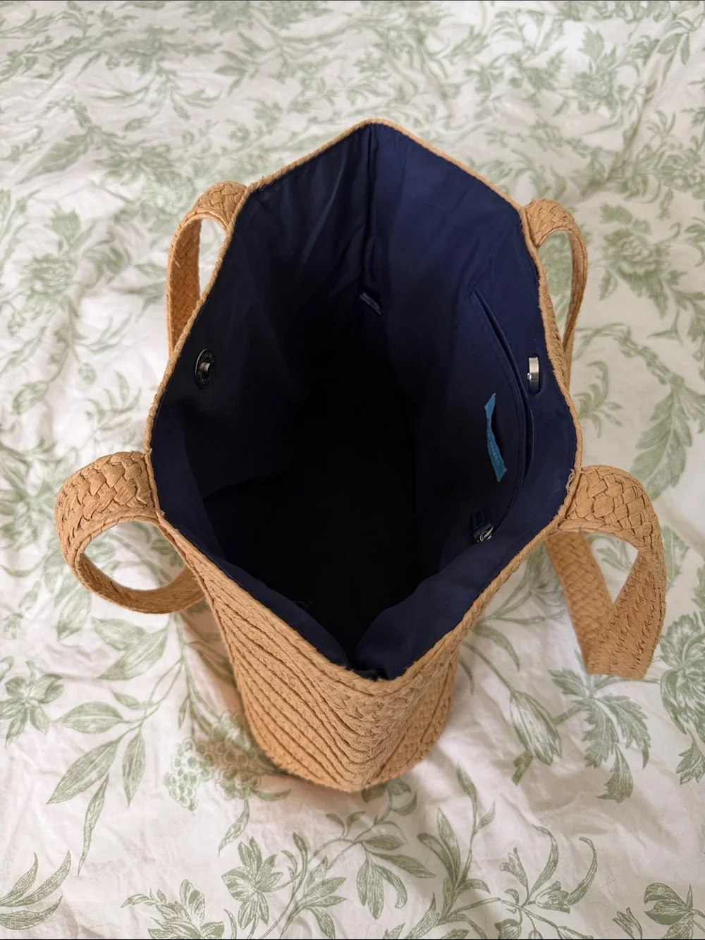 Draper James Woven Straw Tote Bag - Tan
